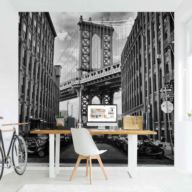 Fototapeter New York Manhattan Bridge In America