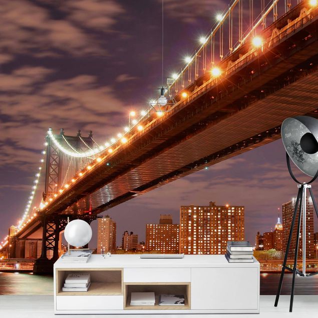 Fototapeter arkitektur och skyline Manhattan Bridge