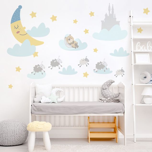Wallstickers moon and stars