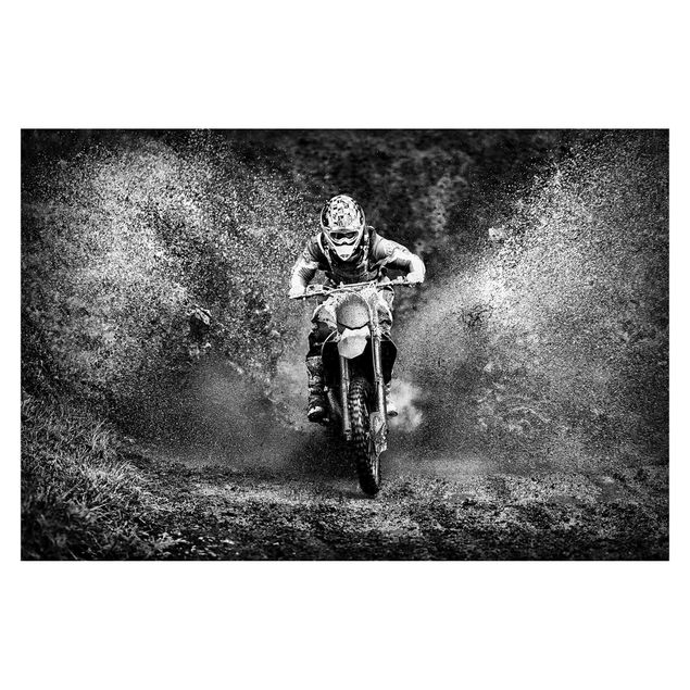Fototapete - Motocross im Schlamm