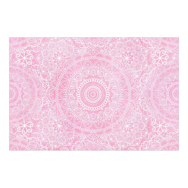 Fototapeter andlig Pattern Mandala Light Pink