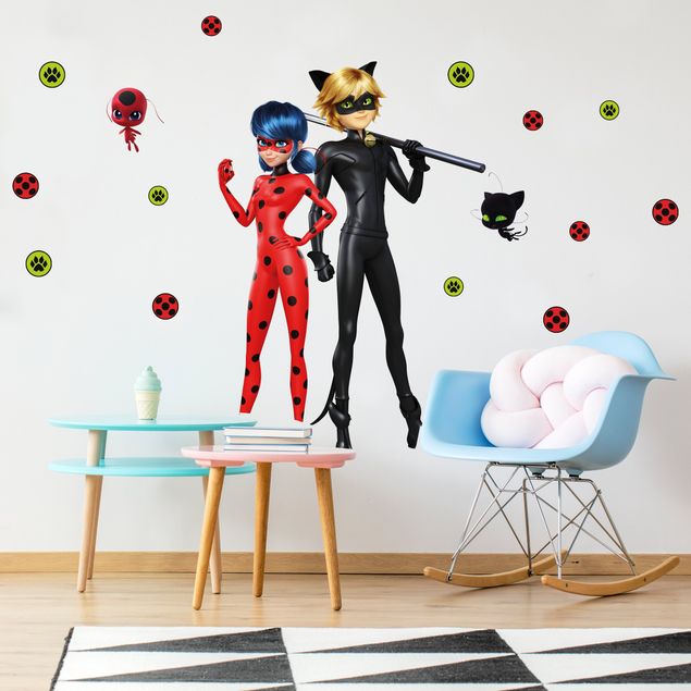 Wallstickers Miraculous Lady Bug And Cat Noir Are Ready
