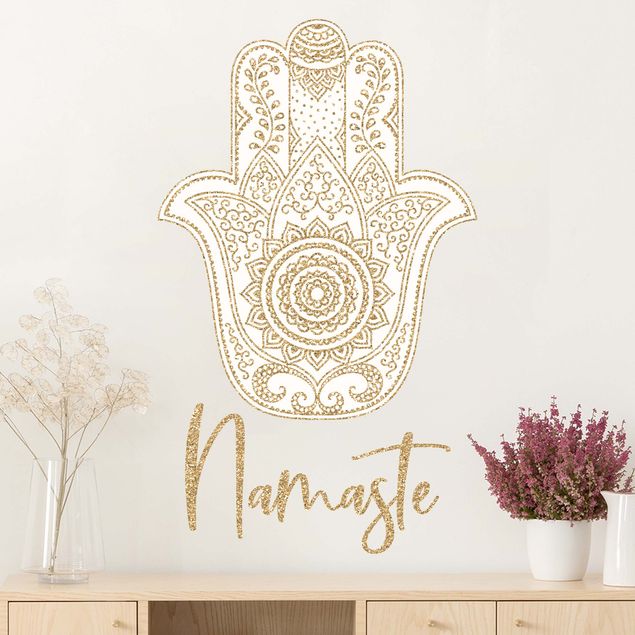 Kök dekoration Namaste - Hamsa hand gold