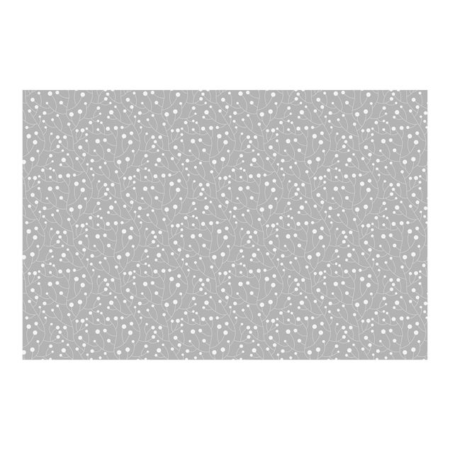 Tapeter Natural Pattern Growth With Dots On Gray