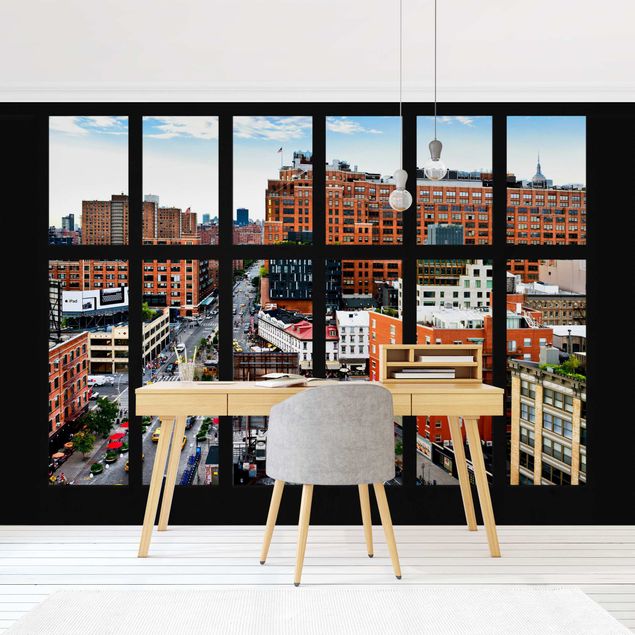 Fototapeter arkitektur och skyline New York Window View II
