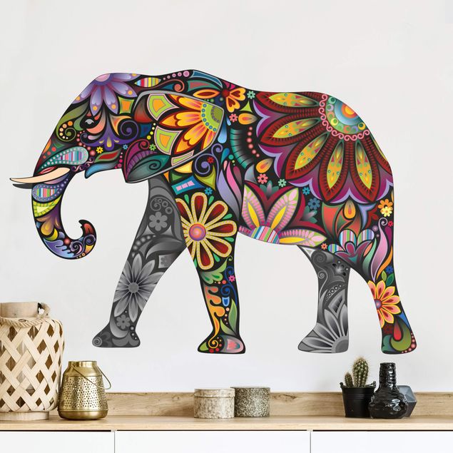 Autocolantes de parede elefantes No.651 Elephant pattern