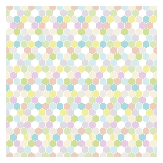 Tapeter No.YK52 Hexagon Pastel