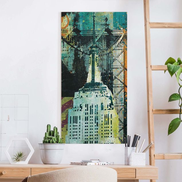 Tavlor New York NY Graffiti Empire State Building