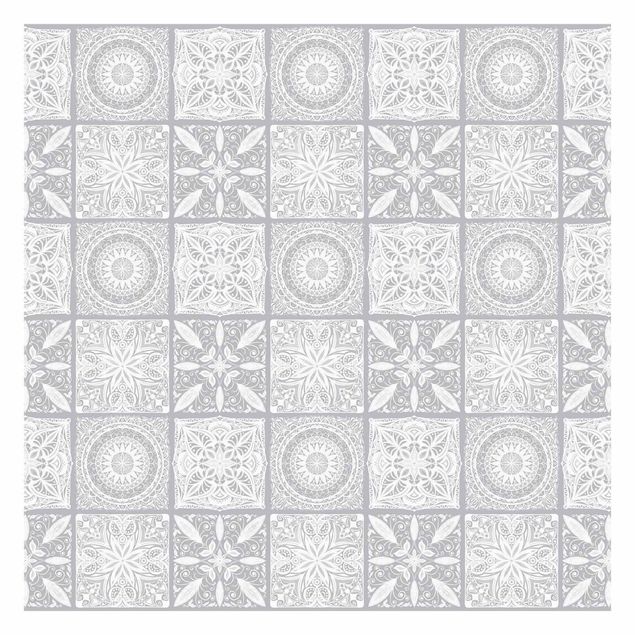 Tavlor Andrea Haase Oriantal Mandala Pattern Mix With Grey
