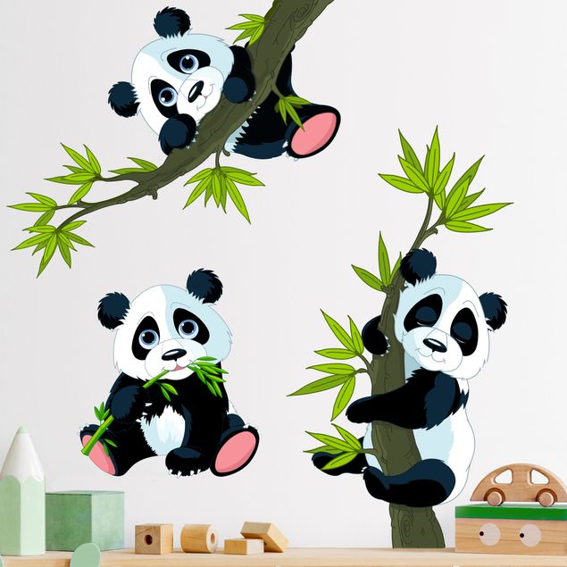 Autocolantes de parede selva Panda