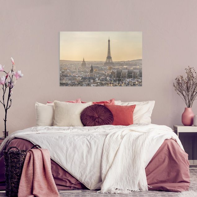 Canvastavlor Arkitektur och Skyline Paris at Dawn
