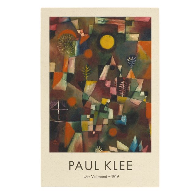 Tavlor modernt Paul Klee - The Full Moon - Museum Edition