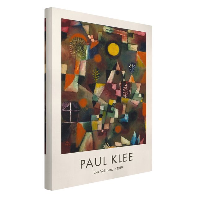 Tavlor konstutskrifter Paul Klee - The Full Moon - Museum Edition