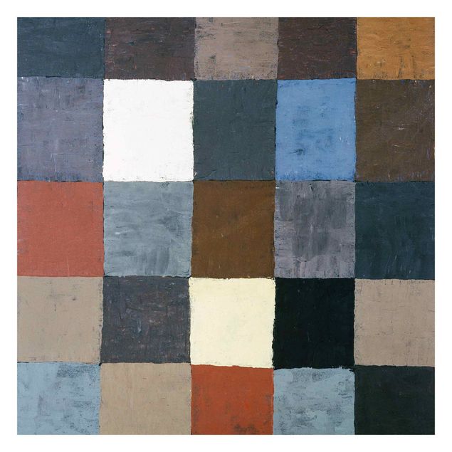 Fototapeter brun Paul Klee - Colour Chart