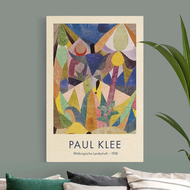 Konststilar Paul Klee - Mild Tropical Landscape - Museum Edition