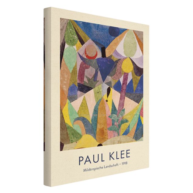 Tavlor färgglada Paul Klee - Mild Tropical Landscape - Museum Edition