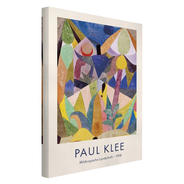 Tavlor konstutskrifter Paul Klee - Mild Tropical Landscape - Museum Edition