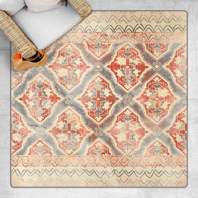 moderna mattor Persian Vintage Pattern In Indigo II