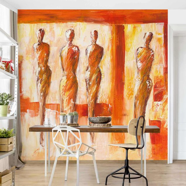 Kök dekoration Petra Schüßler - Four Figures In Orange