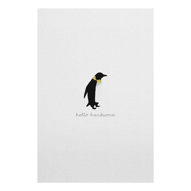 Tavlor Penguin Quote Hello Handsome