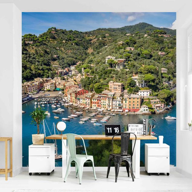Fototapeter arkitektur och skyline Portofino Harbour