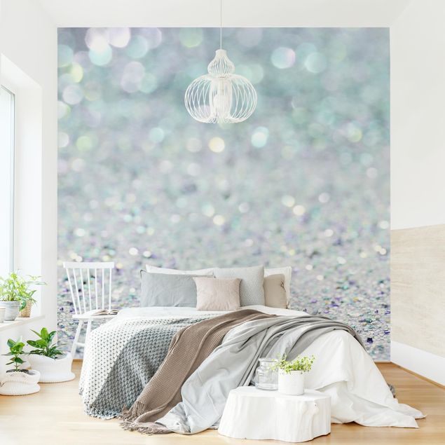 Kök dekoration Princess Glitter Landscape In Mint Colour