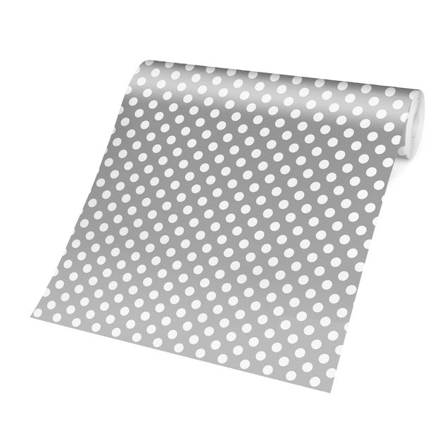 Tapeter White Dots On Grey