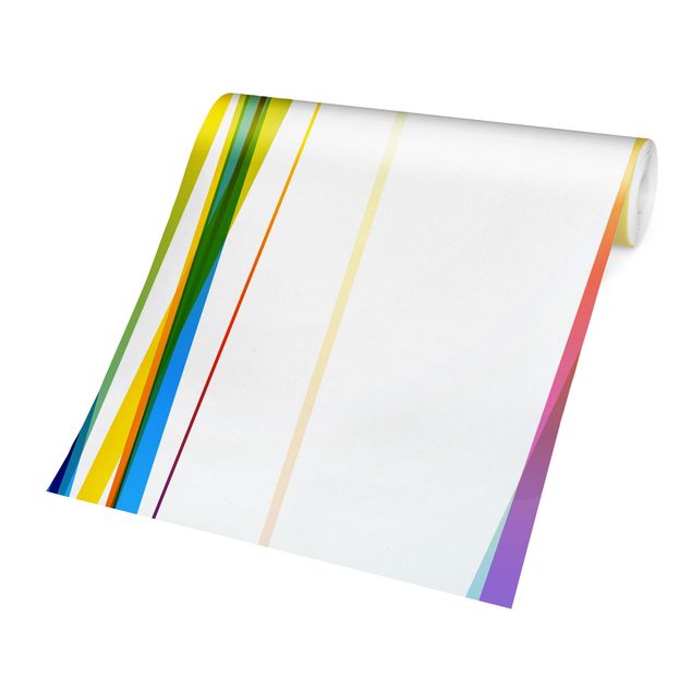 Tapeter Rainbow Stripes
