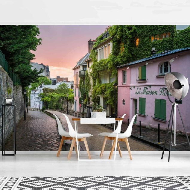 Fototapeter arkitektur och skyline Rose Coloured Twilight In Paris