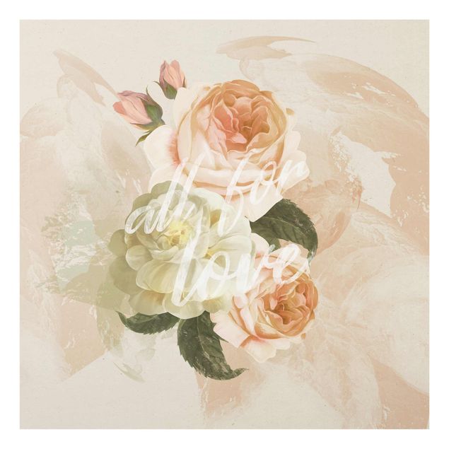 Tavlor modernt Roses - All for Love