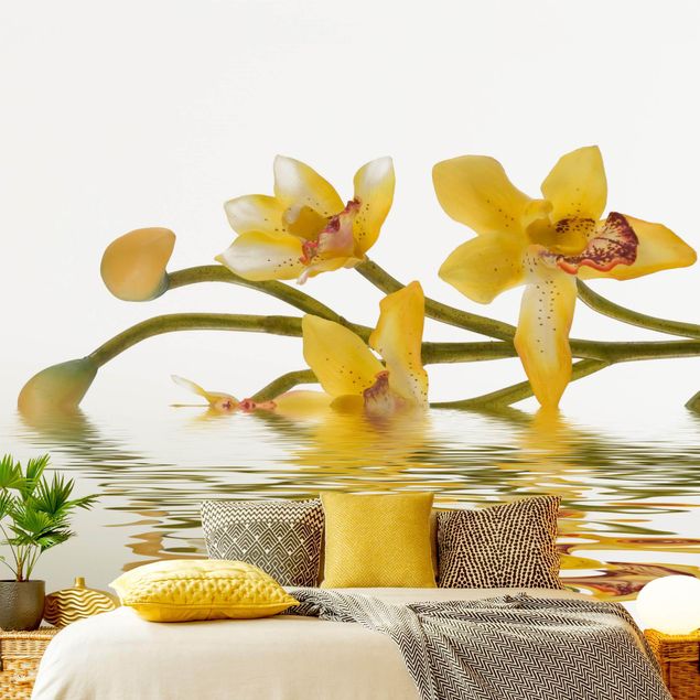 Tapeter modernt Saffron Orchid Waters