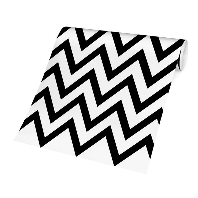 Tapeter modernt Black And White Zigzag