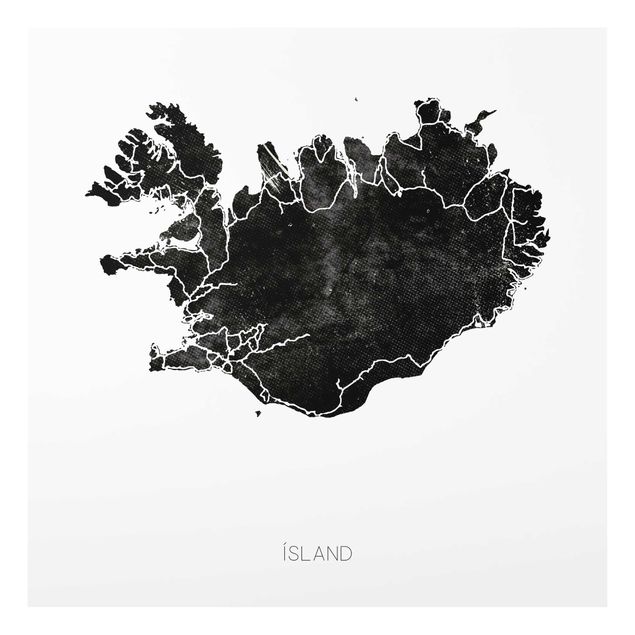 Tavlor svart och vitt Black Iceland