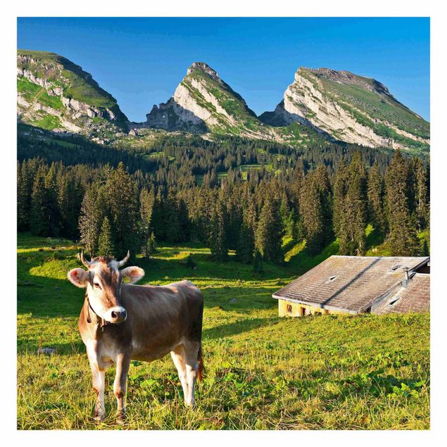Tavlor Rainer Mirau Swiss Alpine Meadow With Cow
