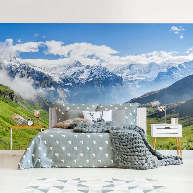 Fototapeter bergen Swiss Alpine Panorama