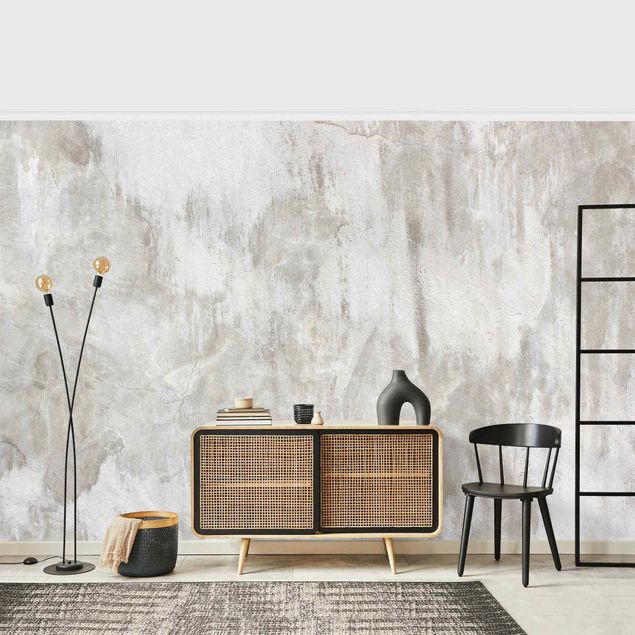 Tapeter industriell Shabby Concrete Wall Smoothed