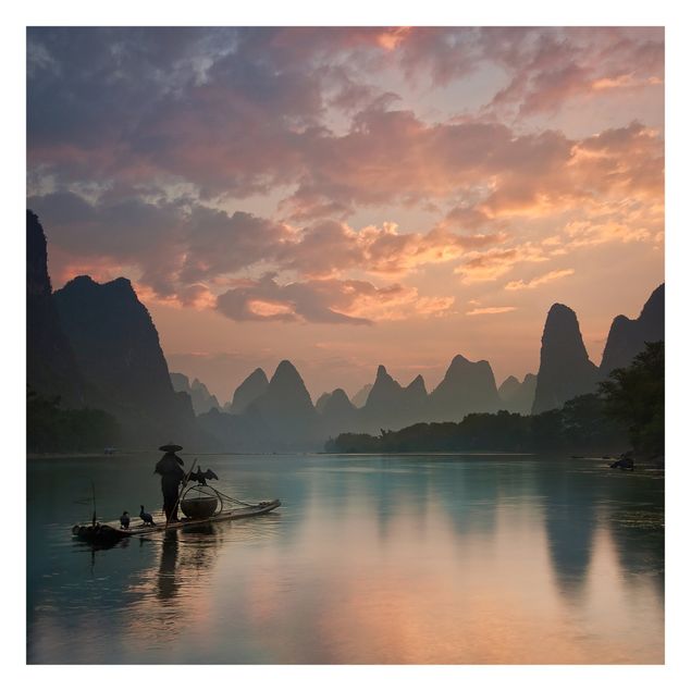 Fototapeter landskap Sunrise Over Chinese River
