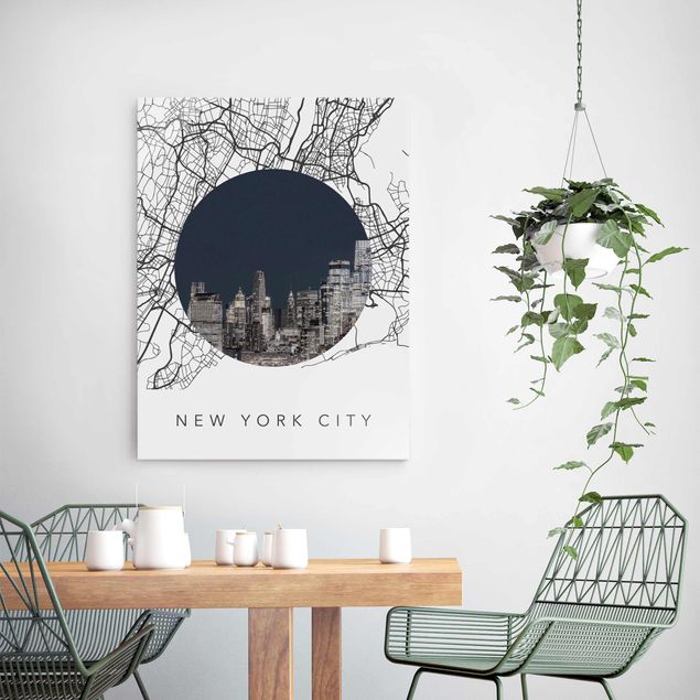 Tavlor New York Map Collage New York City