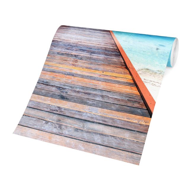 Tapeter modernt Boardwalk At The Ocean