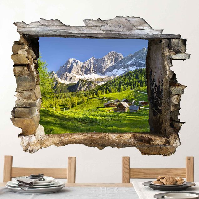 Autocolantes de parede 3D Styria Alpine Meadow
