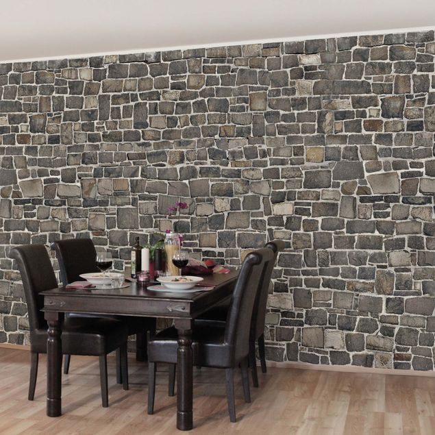 Fototapeter natursten Quarry Stone Wallpaper Natural Stone Wall