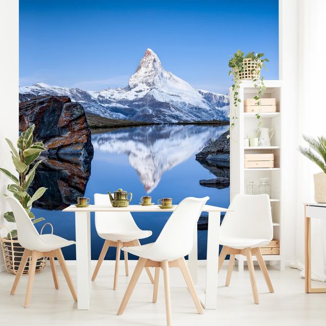 Fototapeter arkitektur och skyline Stellisee Lake In Front Of The Matterhorn
