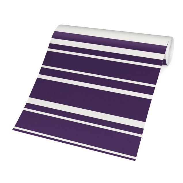 Tapeter Stripes On Purple Backdrop