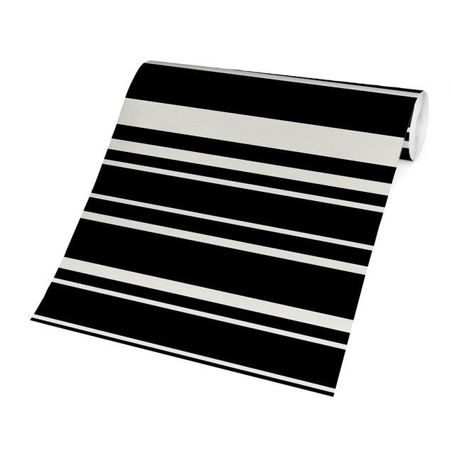 Fototapeter svart Stripes On Black Backdrop