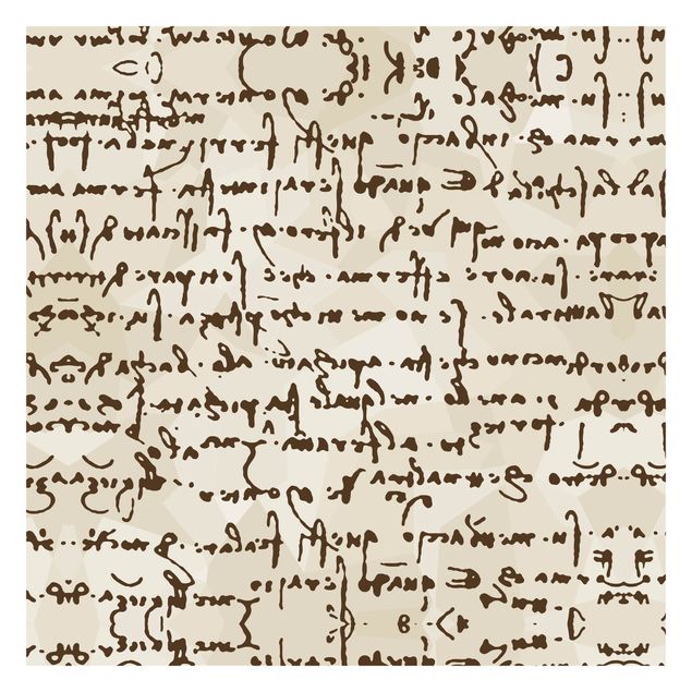 Fototapeter brun Da Vinci Manuscript