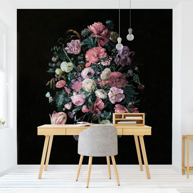 Konststilar Jan Davidsz De Heem - Dark Flower Bouquet