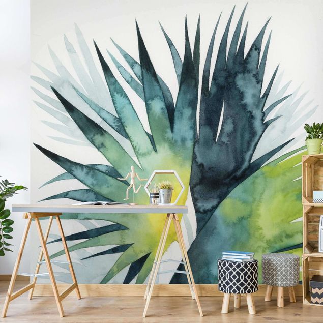 Tapeter modernt Tropical Foliage - Fan Palm