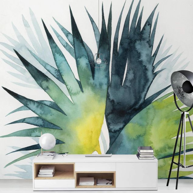 Fototapeter grön Tropical Foliage - Fan Palm