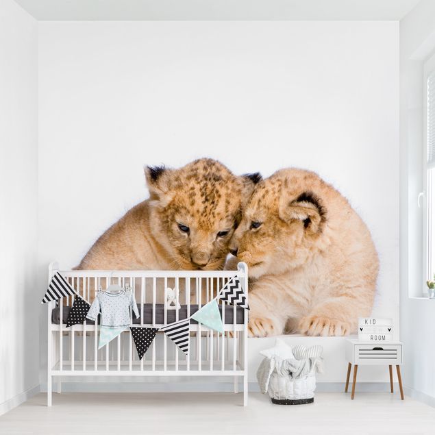 Tapeter Two Lion Babys