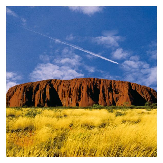 Fototapeter blå Uluru